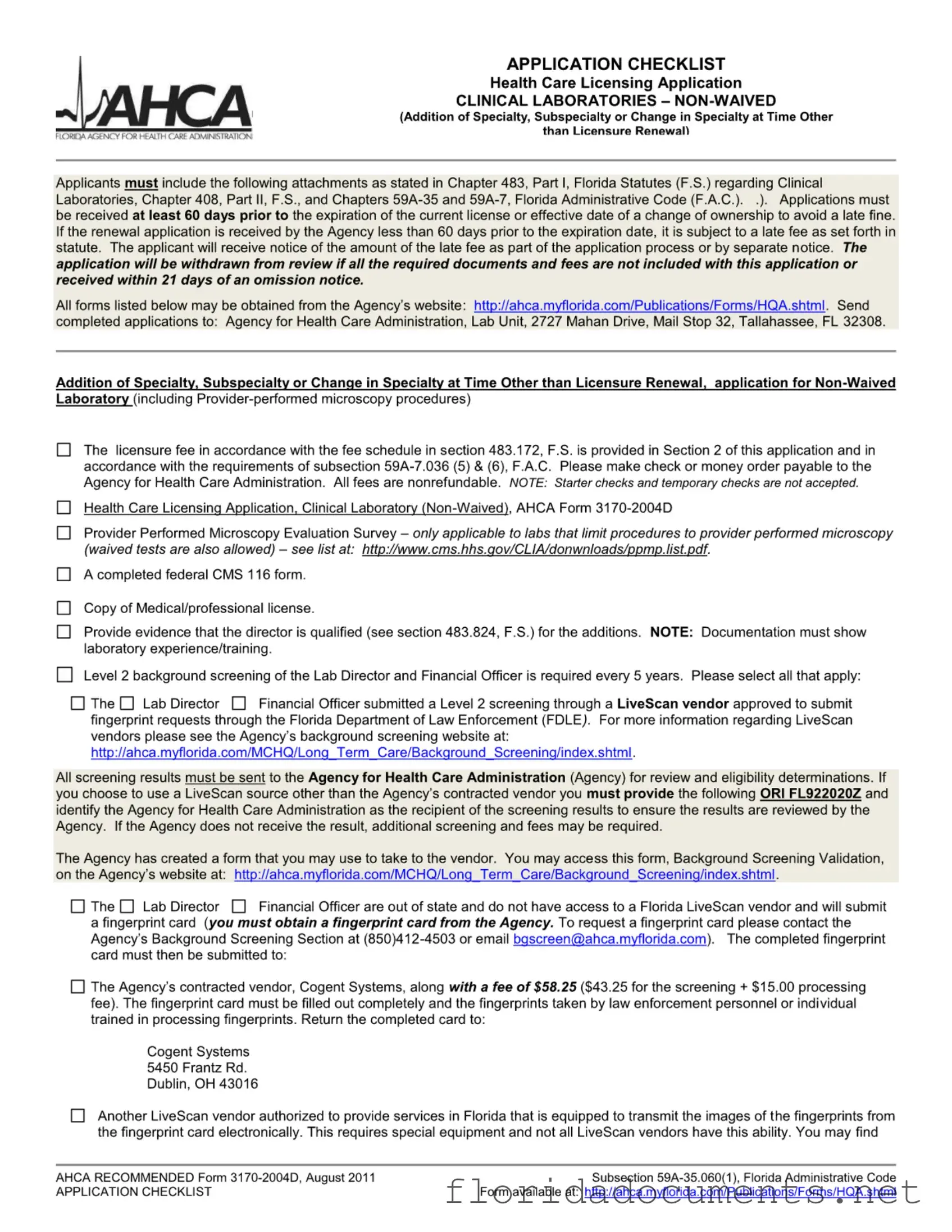 Fill in a Valid Florida 3170 Form