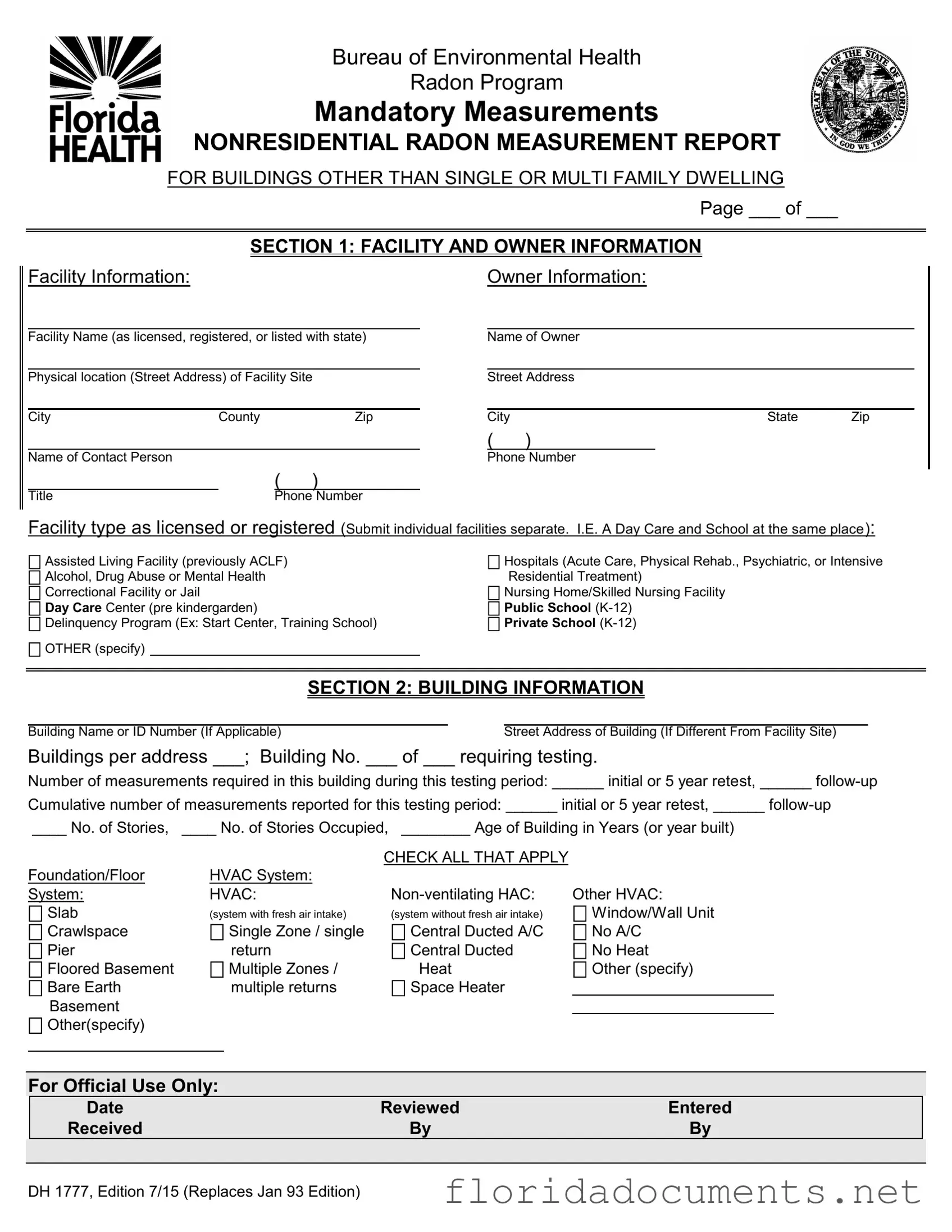 Fill in a Valid Florida Dh 1777 Form
