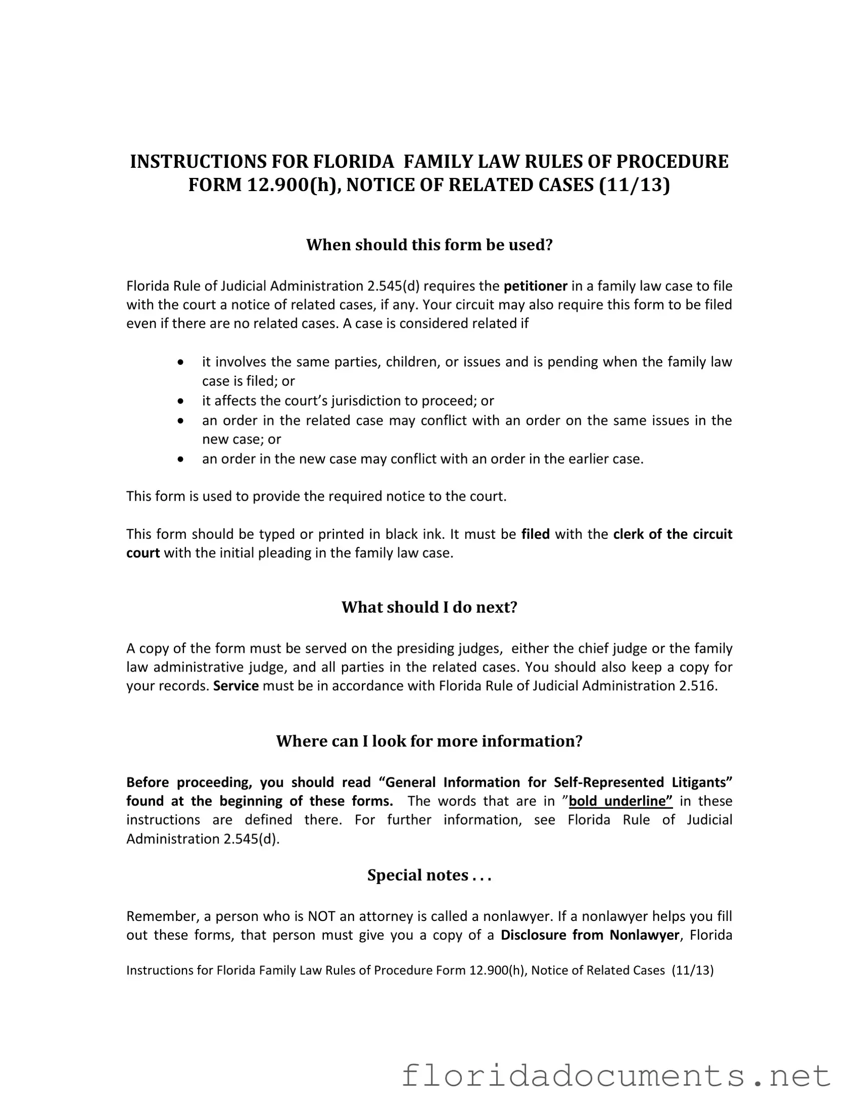 Fill in a Valid Florida Procedure Form