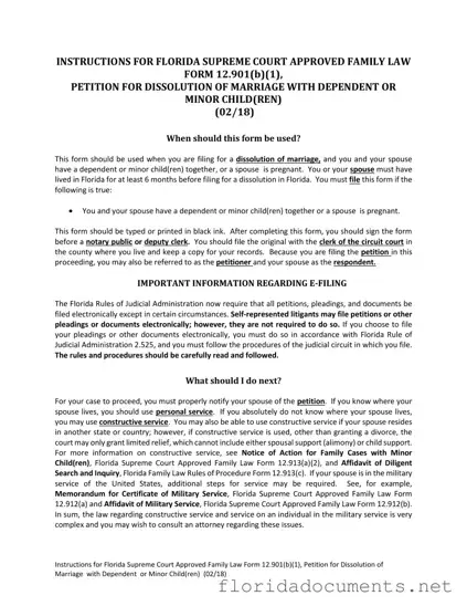 Fill in a Valid Florida Divorce Decree Form